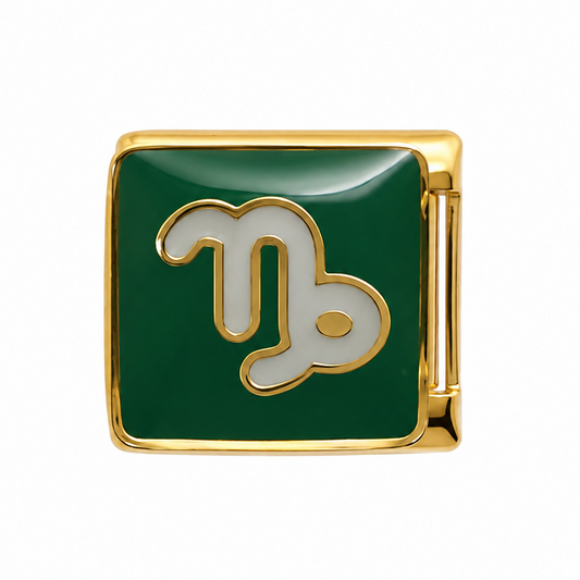 Capricorn Zodiac Gold Italian Charm