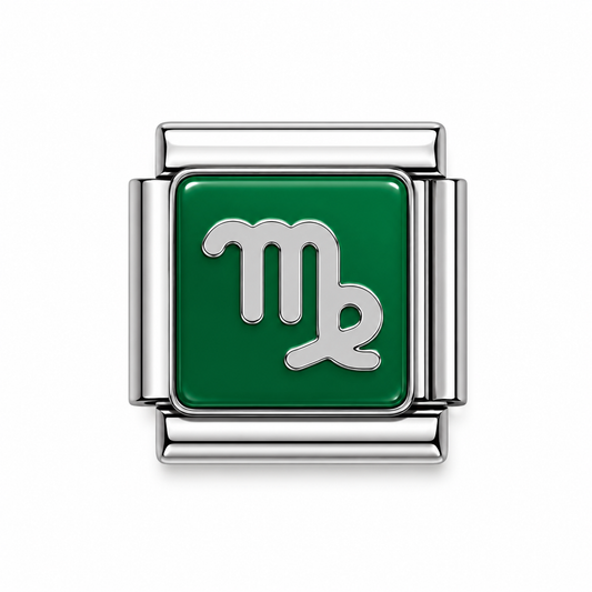 Capricorn Zodiac Silver Italian Charm