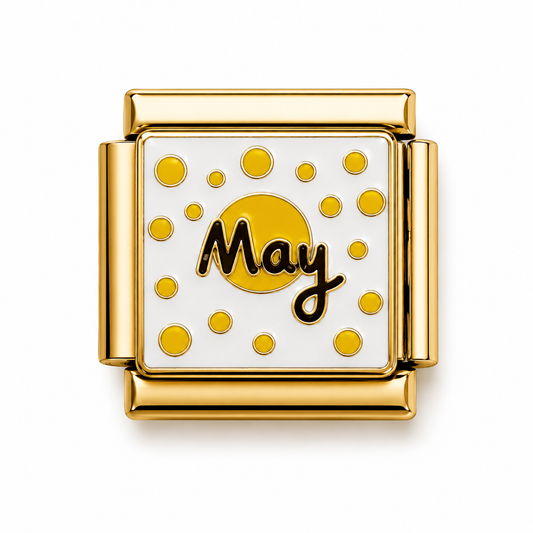 May Sunshine Gold Italian Charm