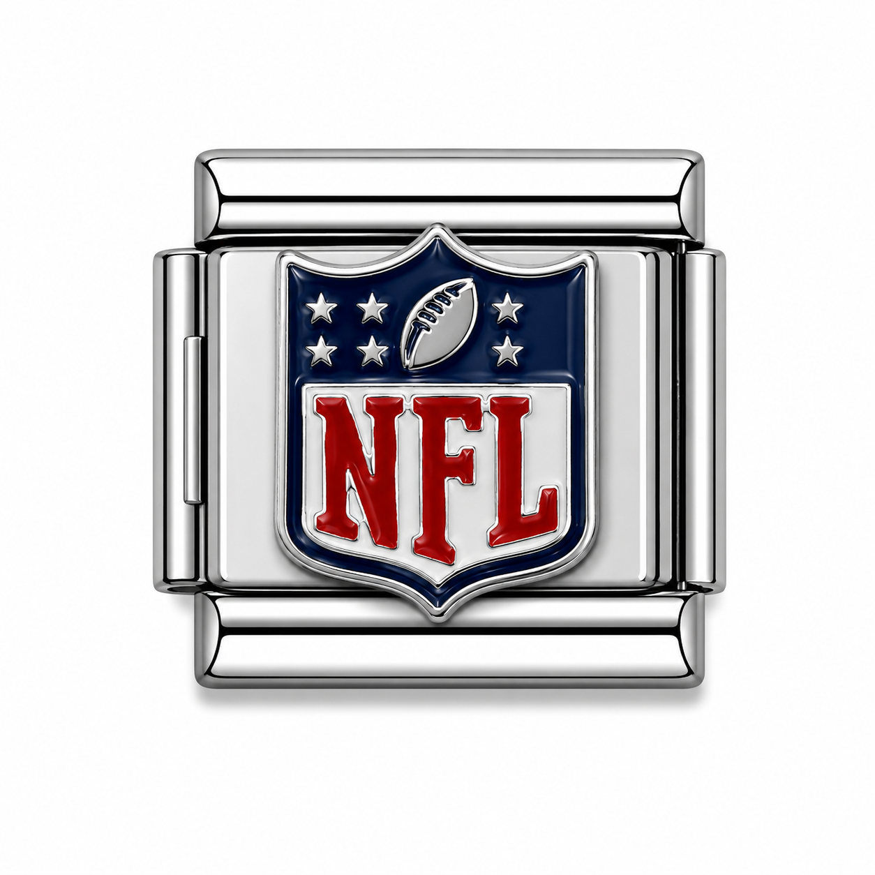 NFL Logo Silver Italian Charm