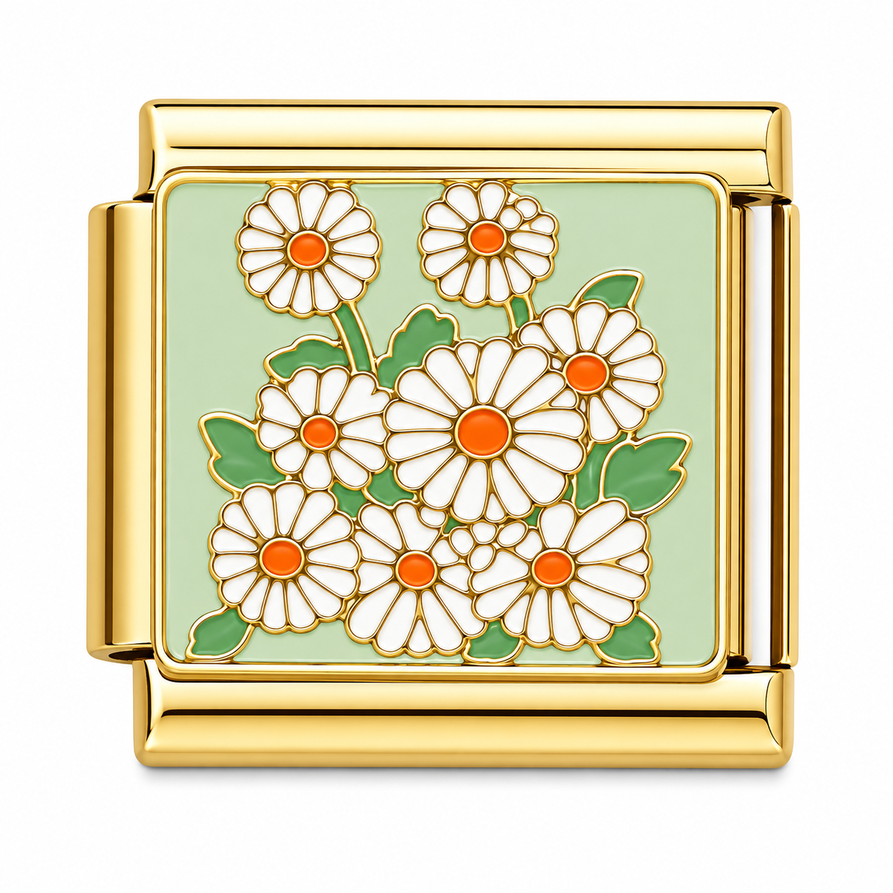 Daisy Garden Gold Italian Charm