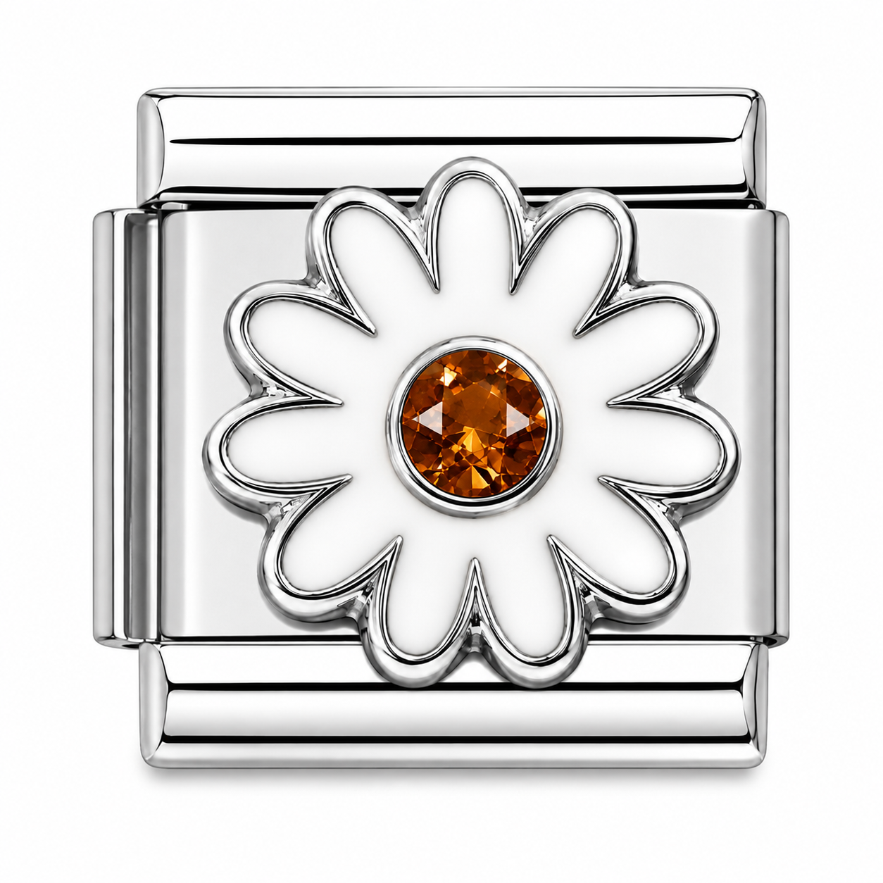 Daisy Silver Italian Charm