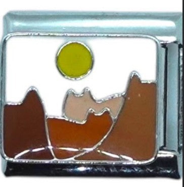 Desert Sunset Italian Charm