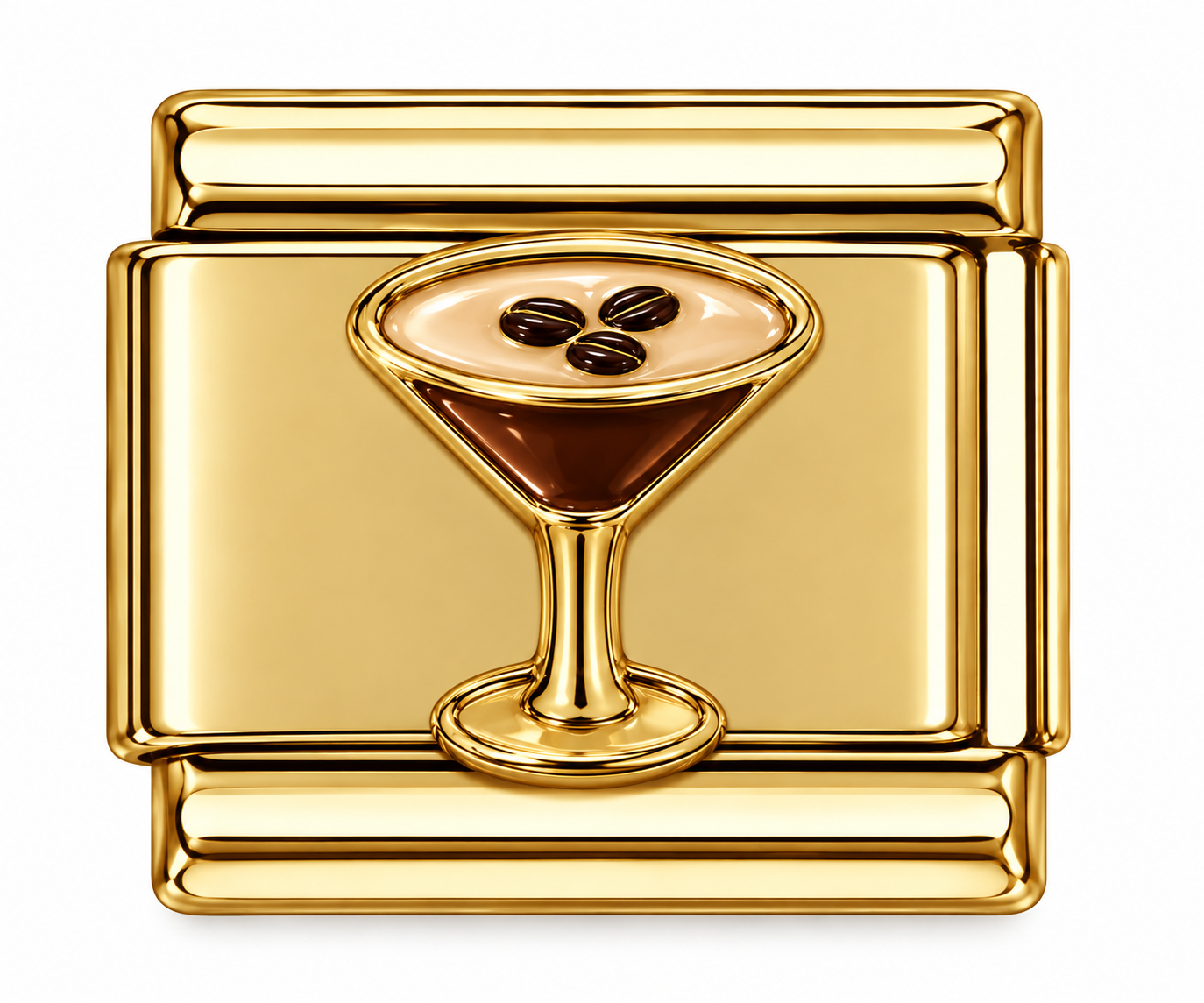 Espresso Martini Gold Italian Charm