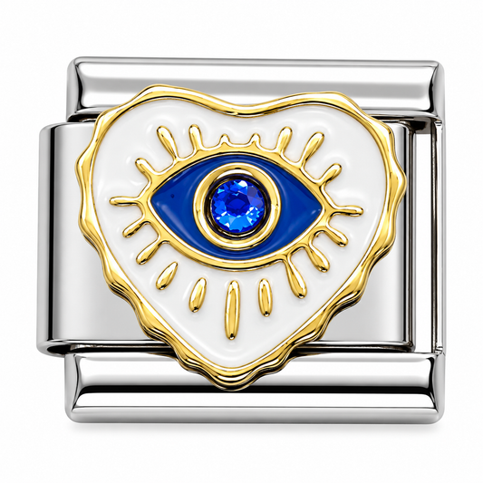 Evil Eye Heart Italian Charm