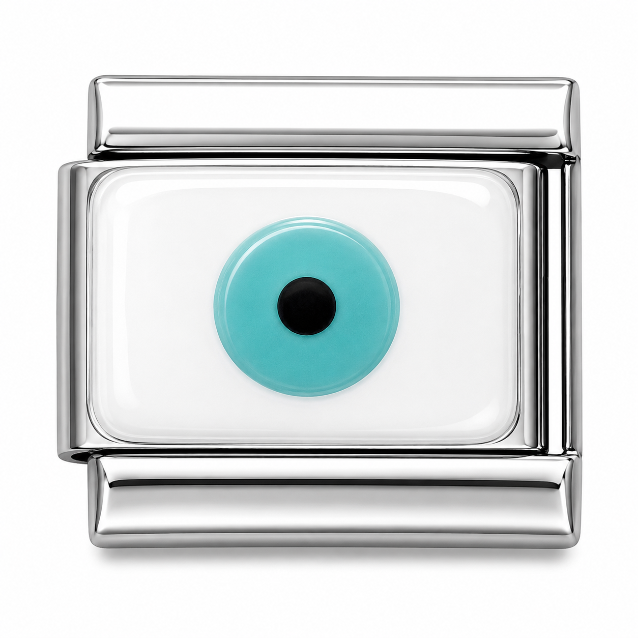 Evil Eye Protection Silver Italian Charm