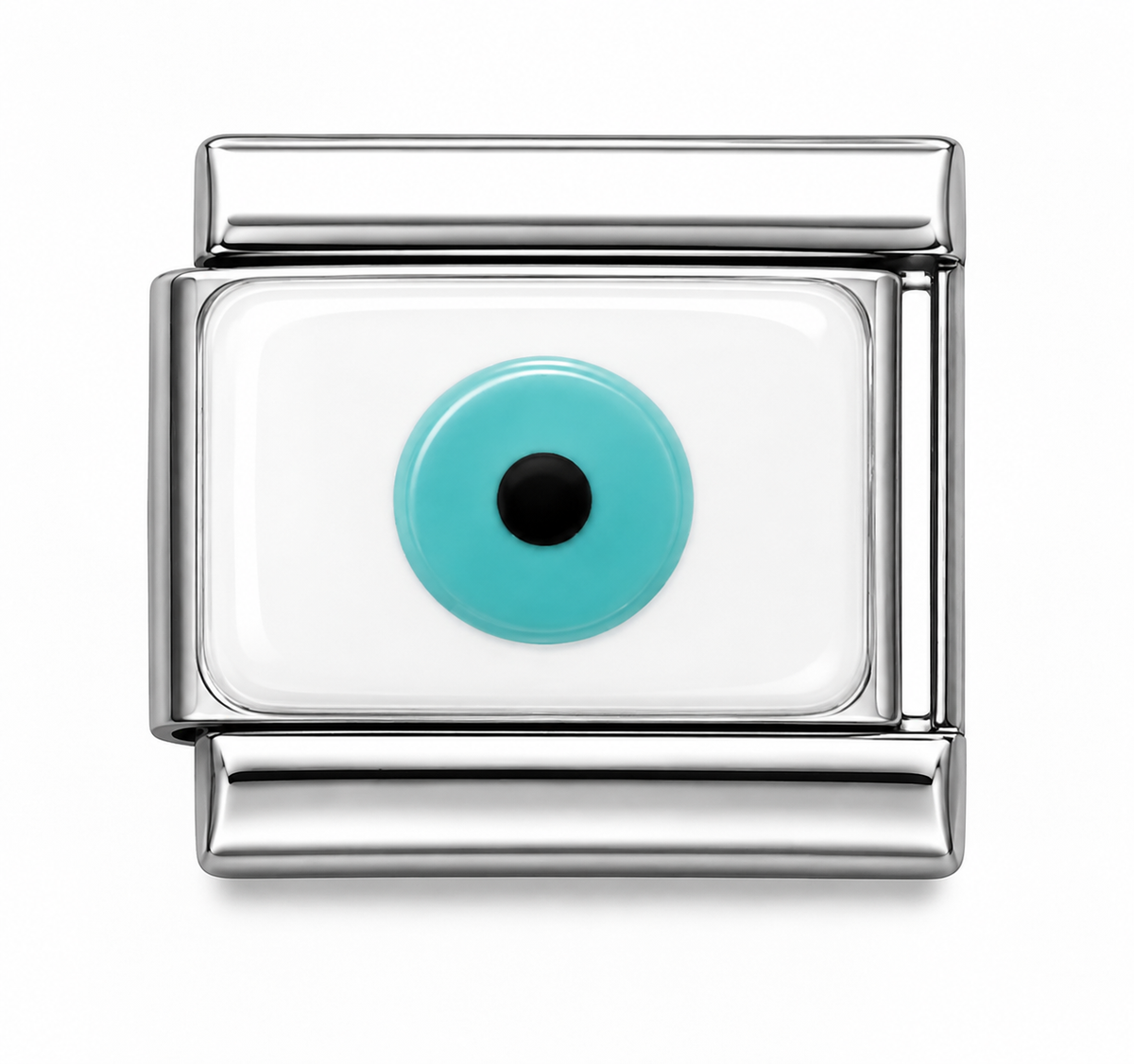 Evil Eye Protection Silver Italian Charm