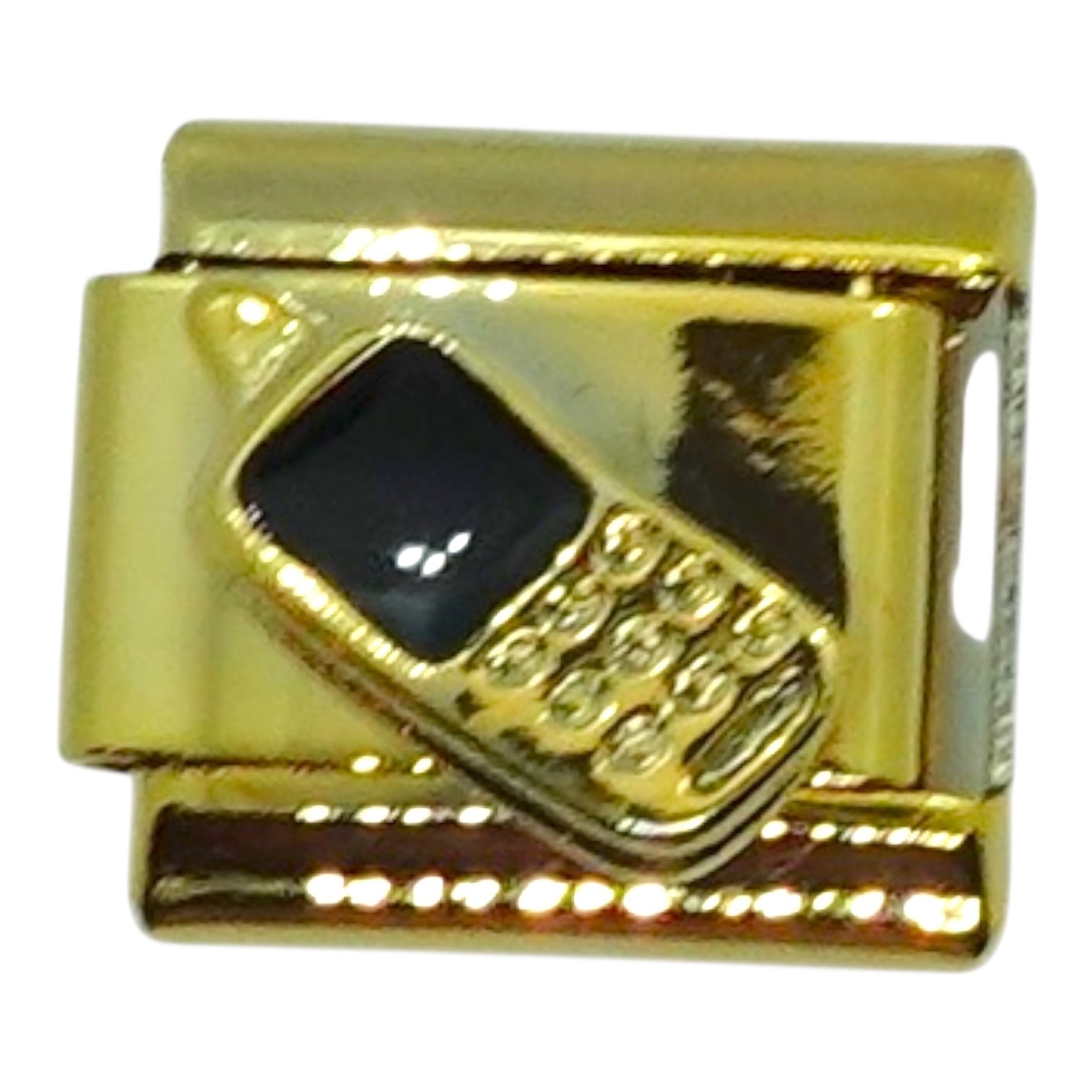 Flip Phone Gold Italian Charm