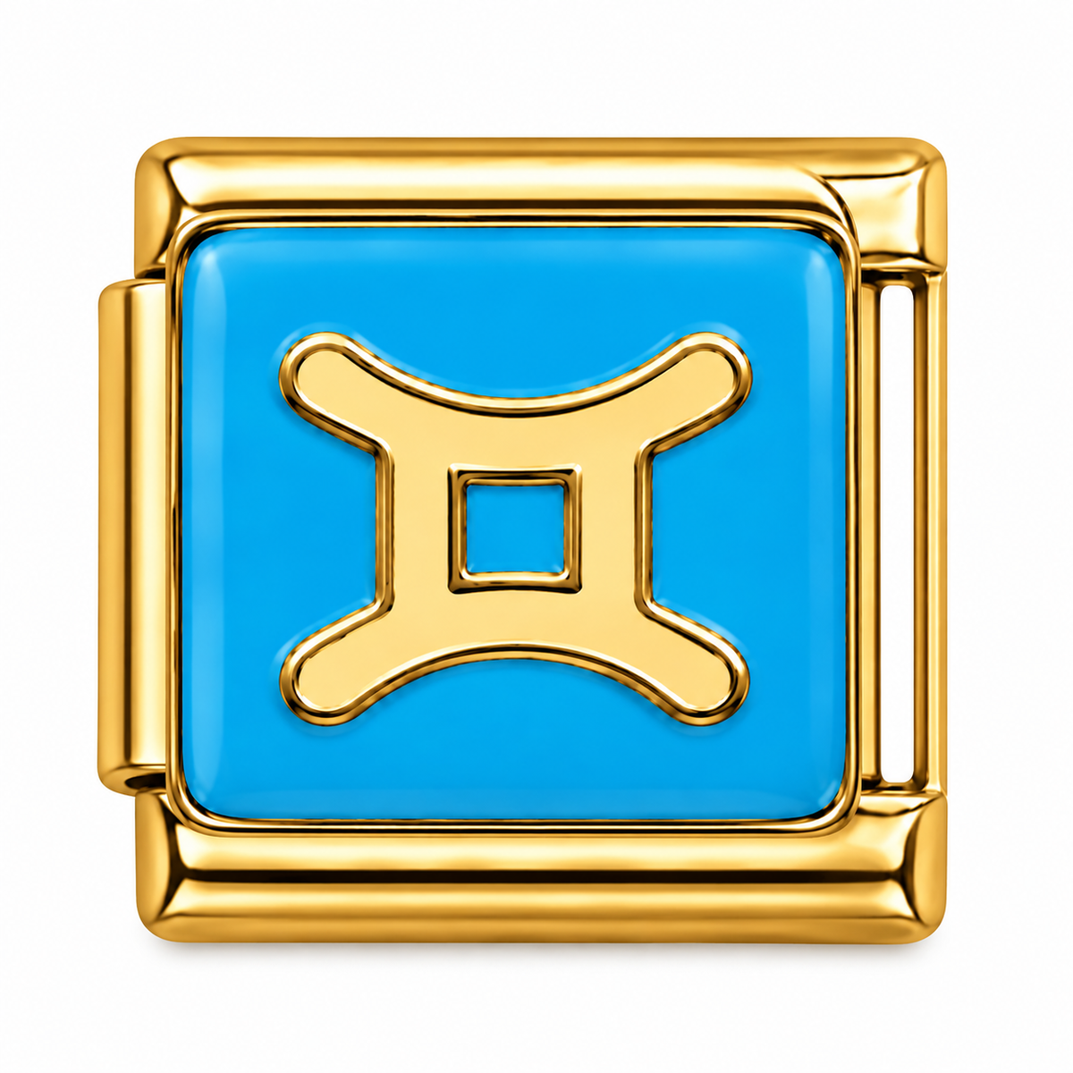 Gemini Zodiac Gold Italian Charm