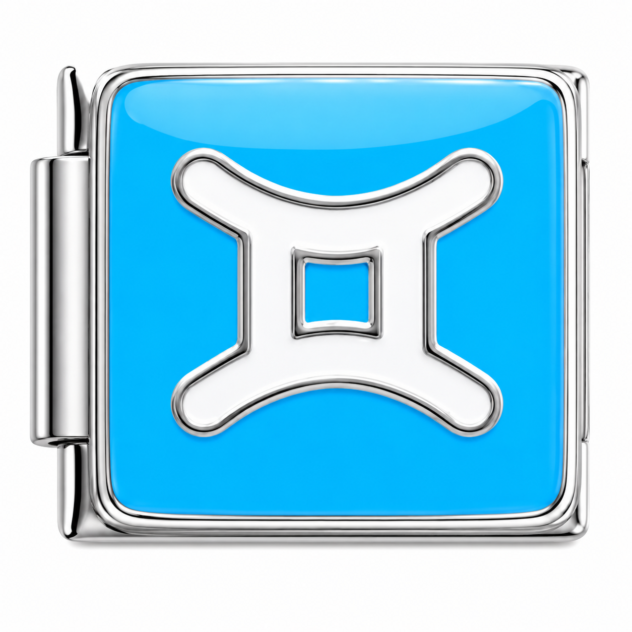 Gemini Zodiac Silver Italian Charm