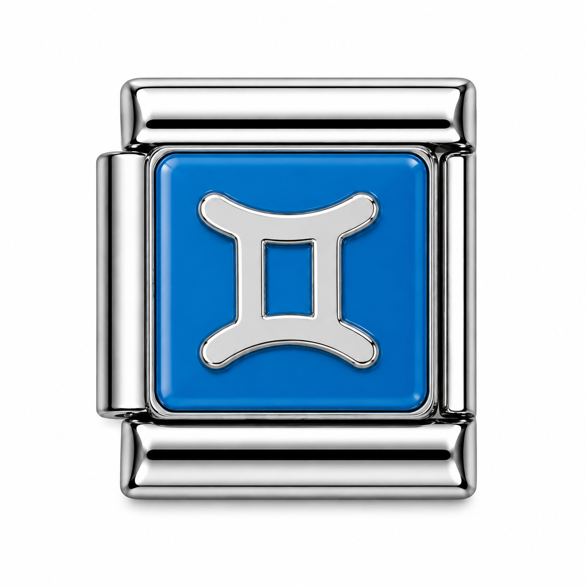 Gemini Zodiac Silver Italian Charm