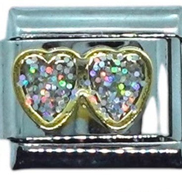 Glitter Heart Sunglasses Italian Charm