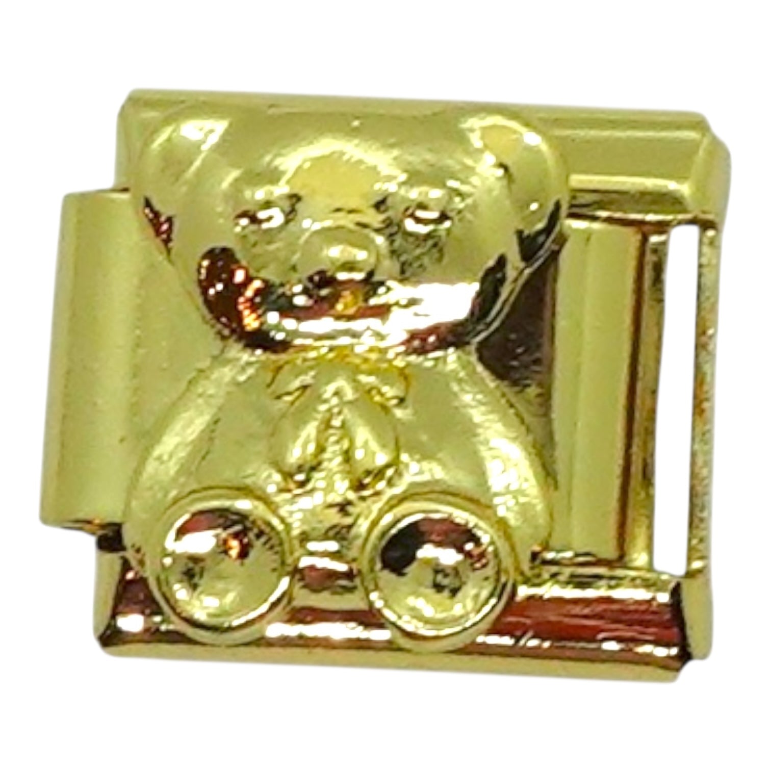 Gold Bear Italian Charm