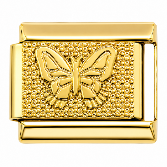Gold Butterfly Italian Charm