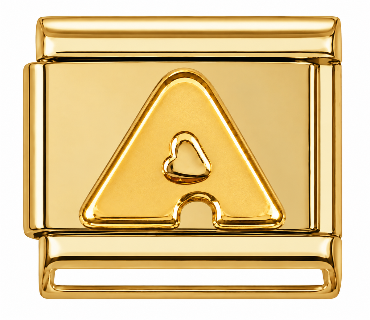 Gold Letters Italian Charm