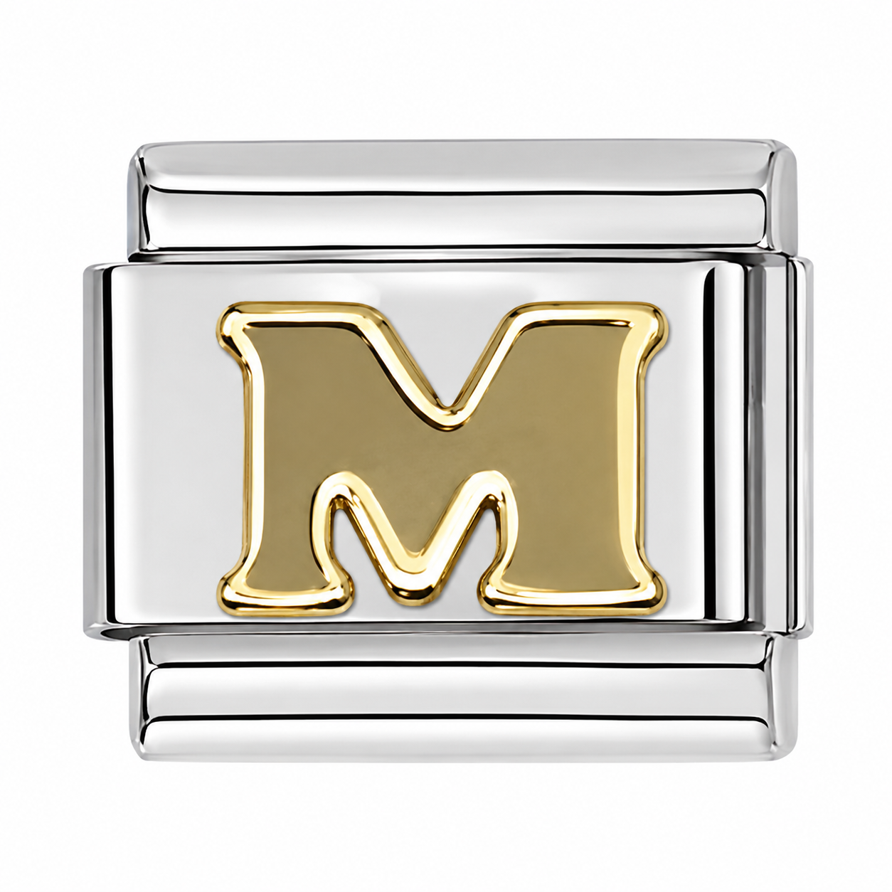 Gold Letter M Italian Charm