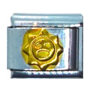 Gold Sun Italian Charm