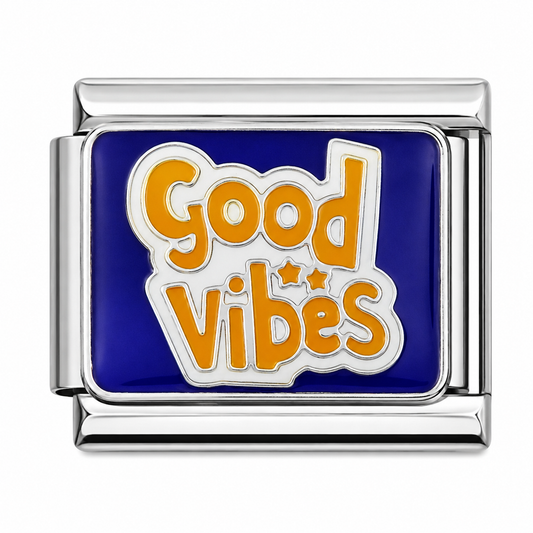 Good Vibes Italian Charm
