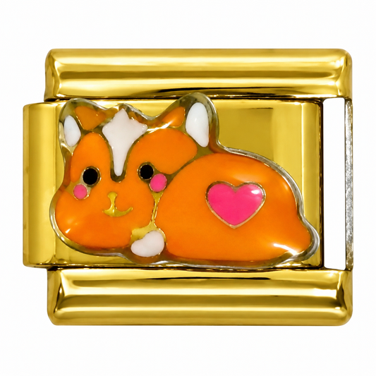 Heart Pet Gold Italian Charm
