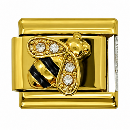 Honey Bee Gold Italian Charm