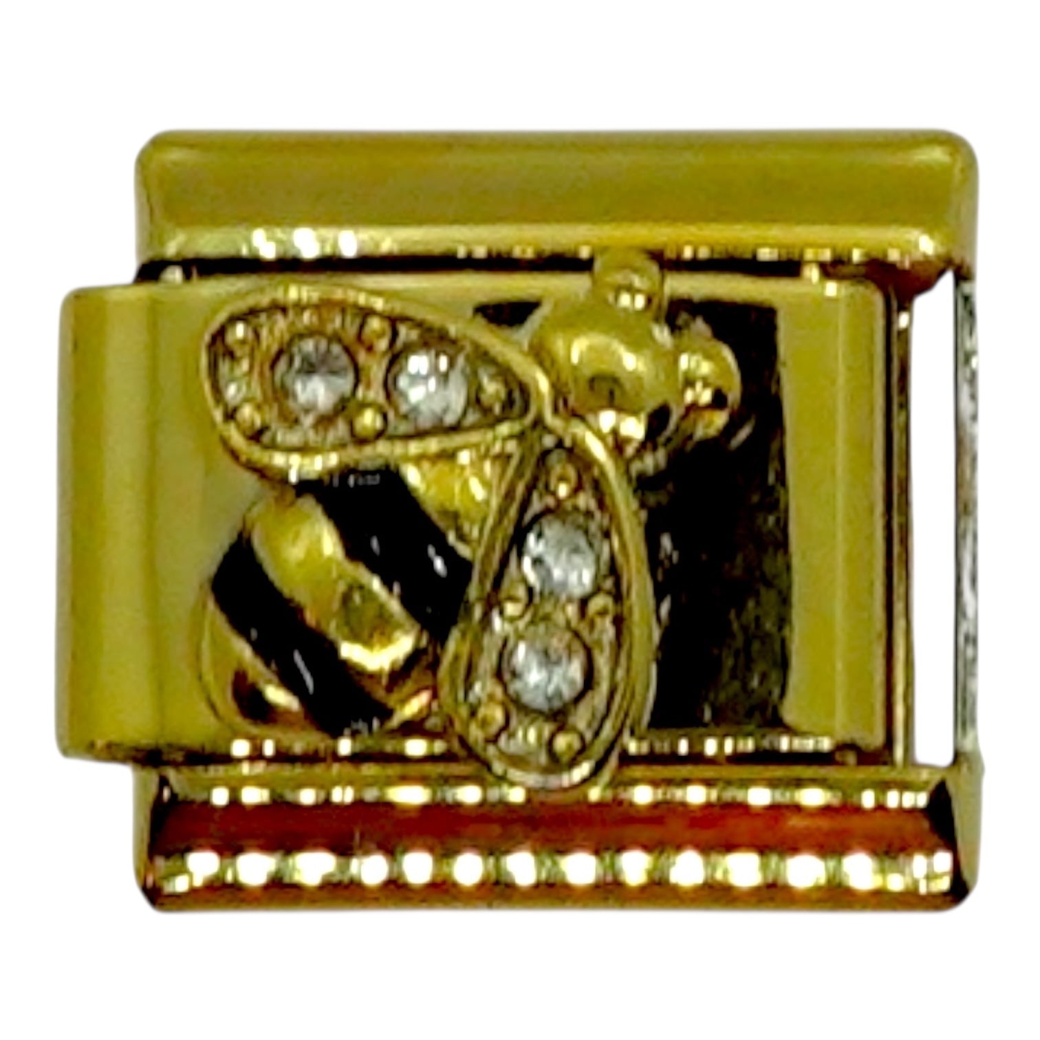 Honey Bee Gold Italian Charm
