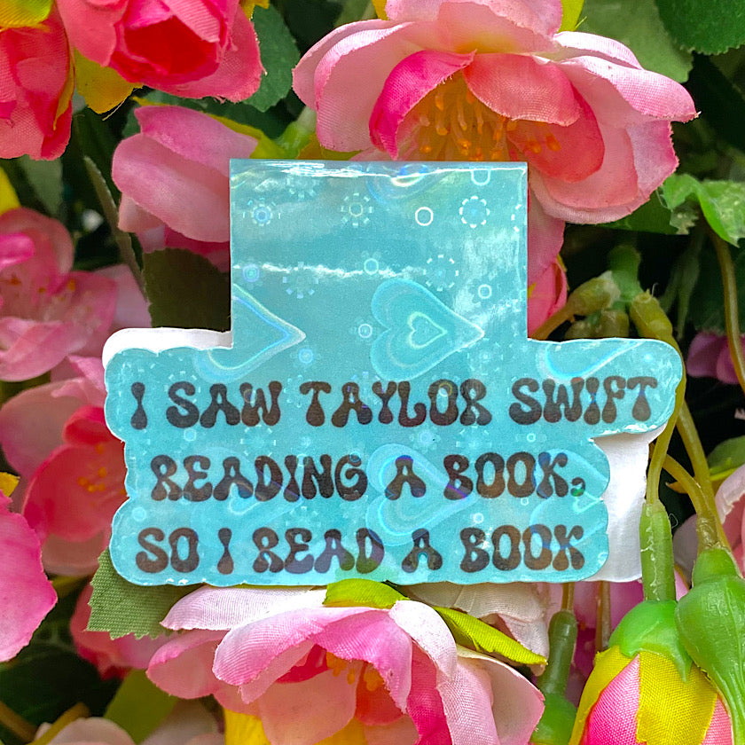 Taylor Swift Reading Holographic Magnetic Bookmark