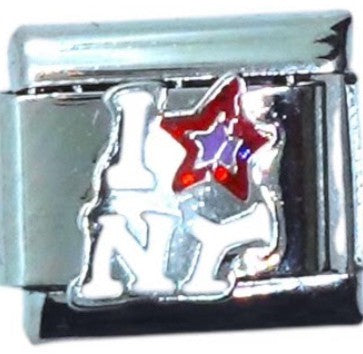 I Love NY Stars Italian Charm