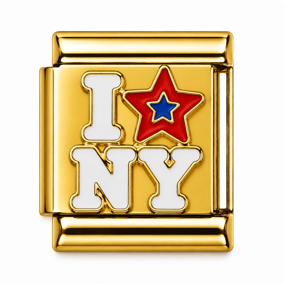 I ⭐ New York Gold Italian Charm