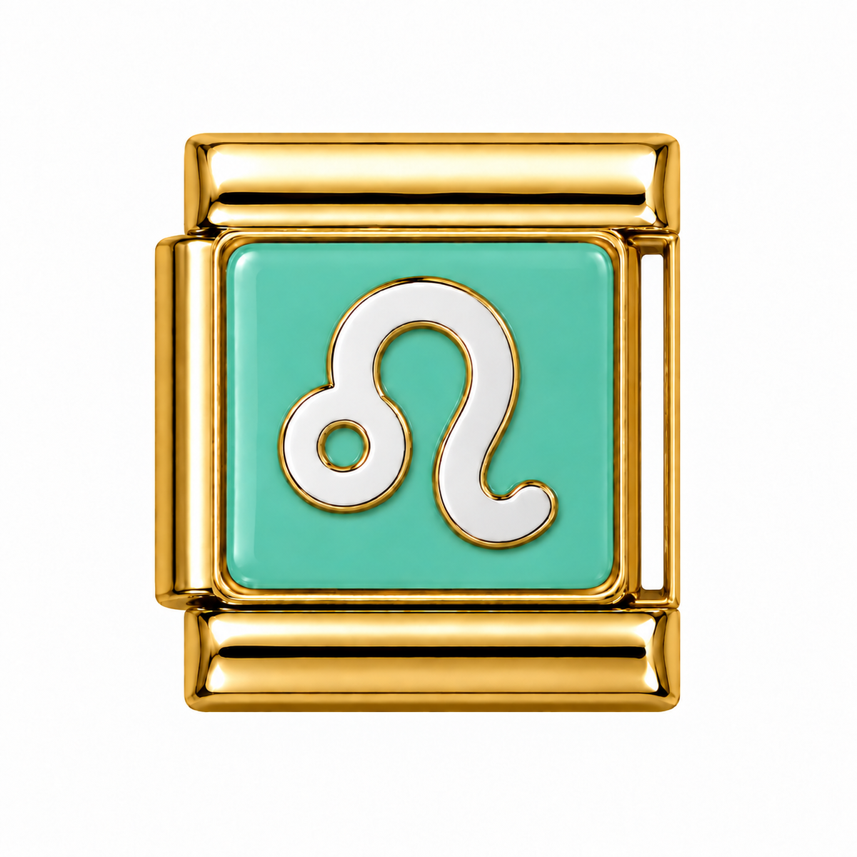 Leo Zodiac Two-Tone Gold Italian Charm
