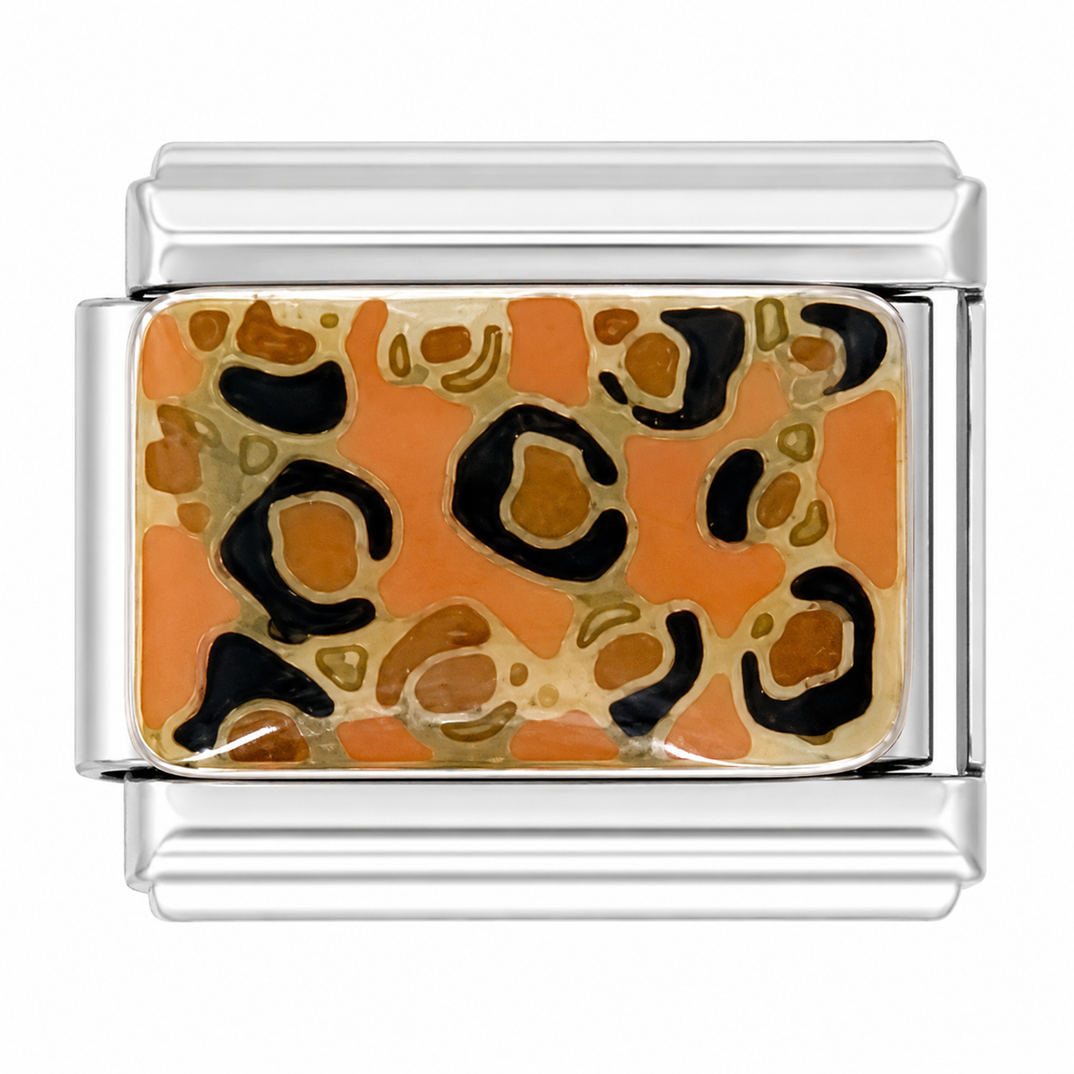 Leopard Print Gold Italian Charm