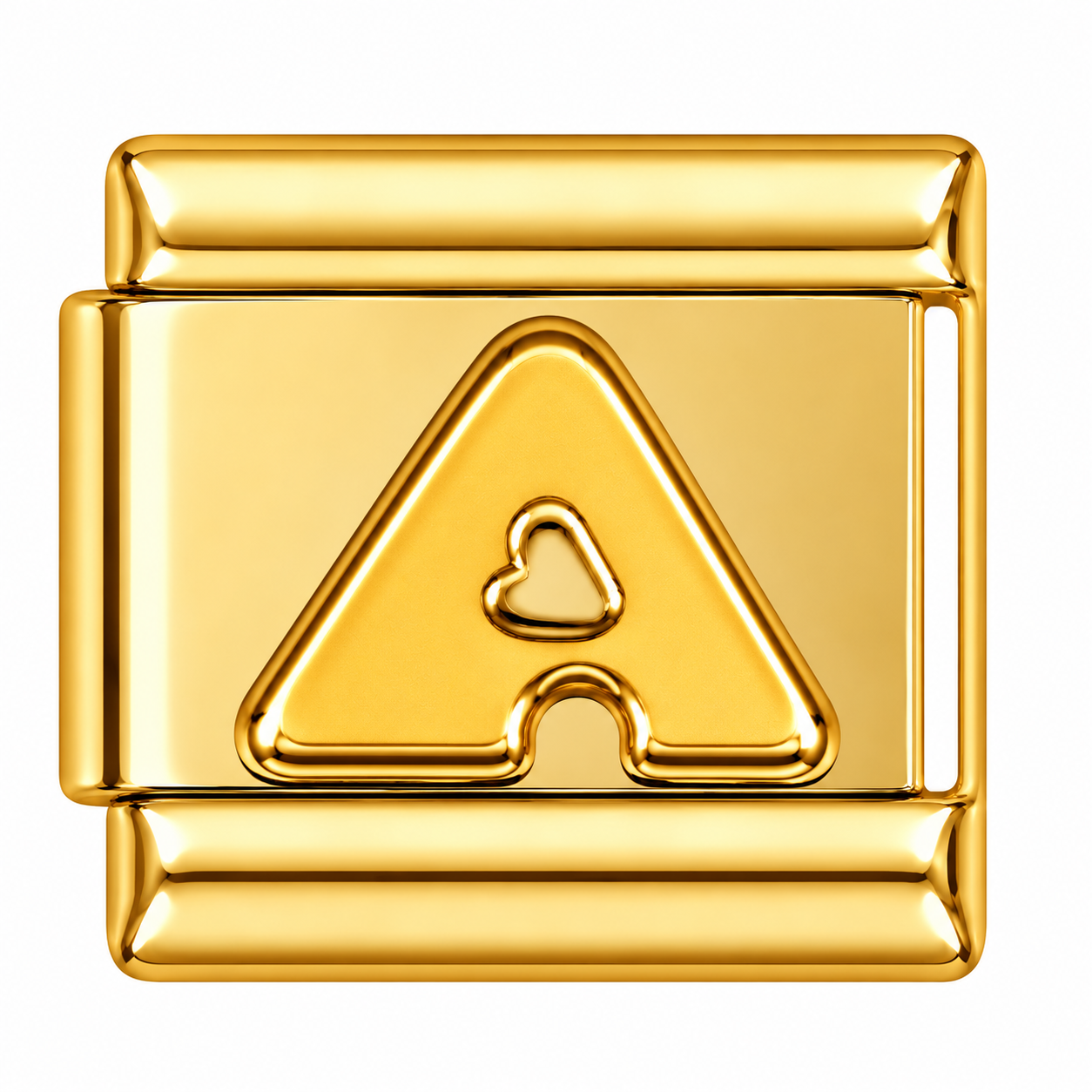 Letter A Gold Italian Charm