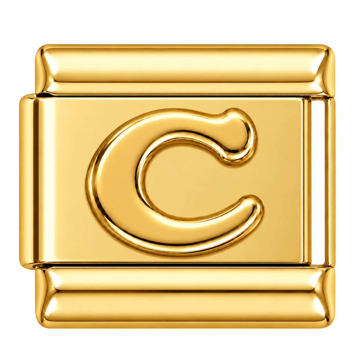 Letter C Gold Italian Charm