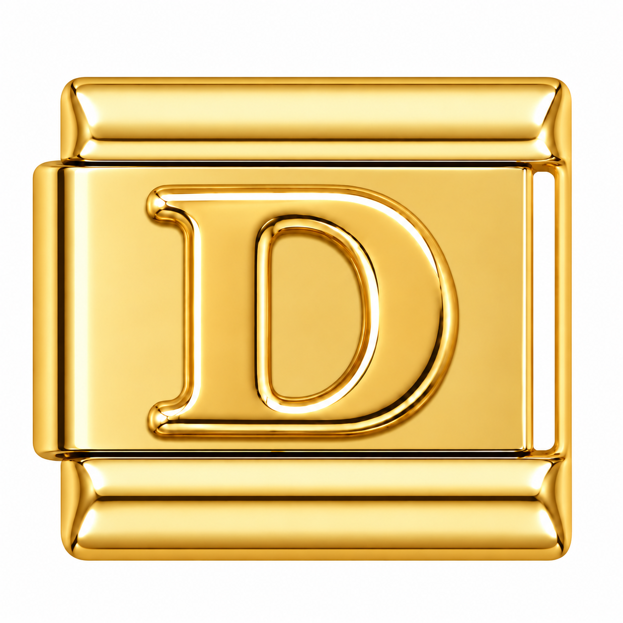 Letter D Gold Italian Charm