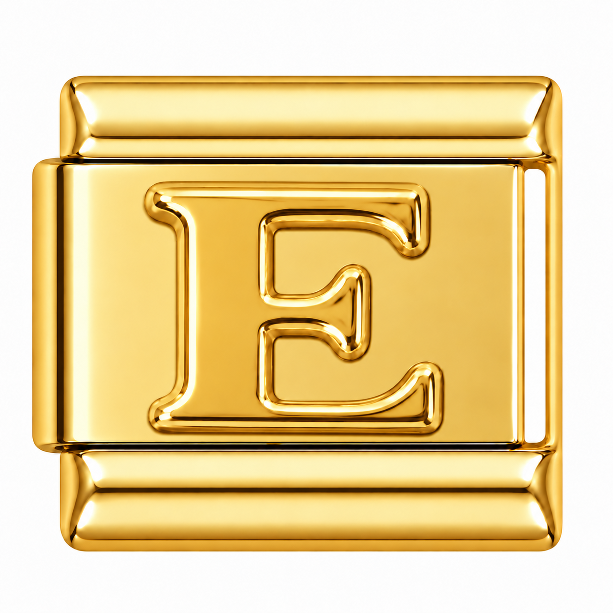 Letter E Gold Italian Charm