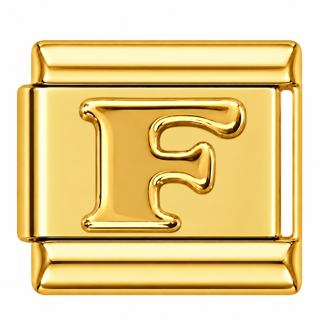Letter F Gold Italian Charm
