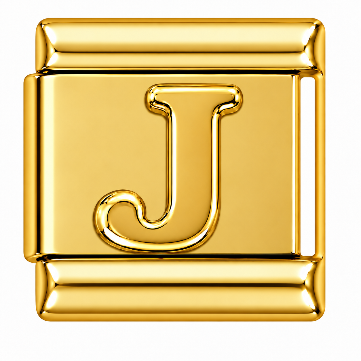 Letter J Gold Italian Charm