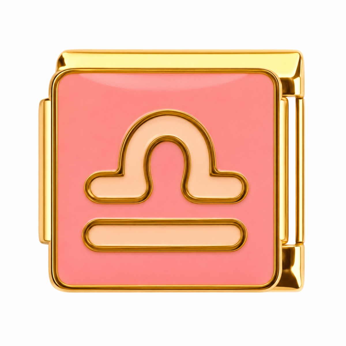 Libra Pink Gold Italian Charm