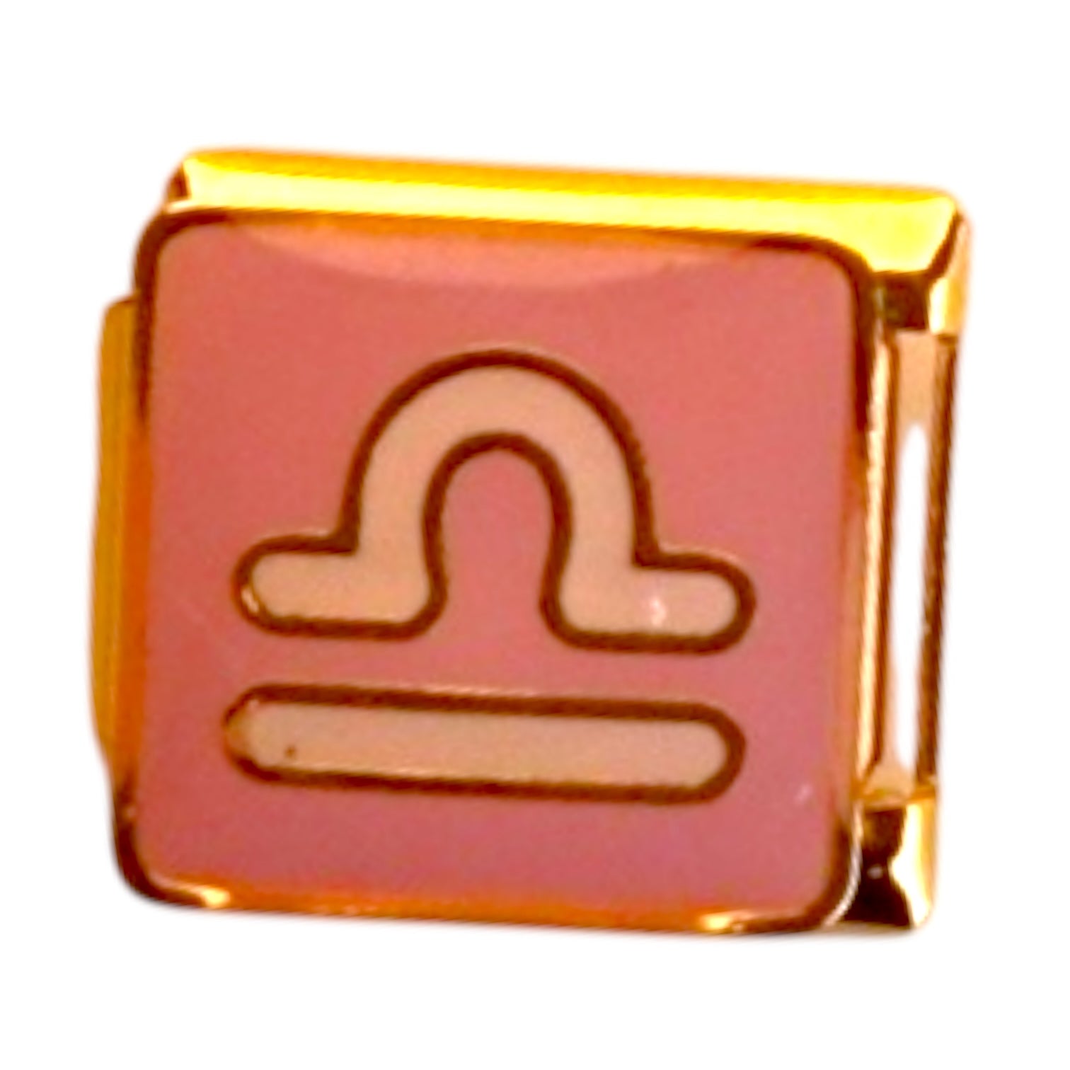 Libra Pink Gold Italian Charm