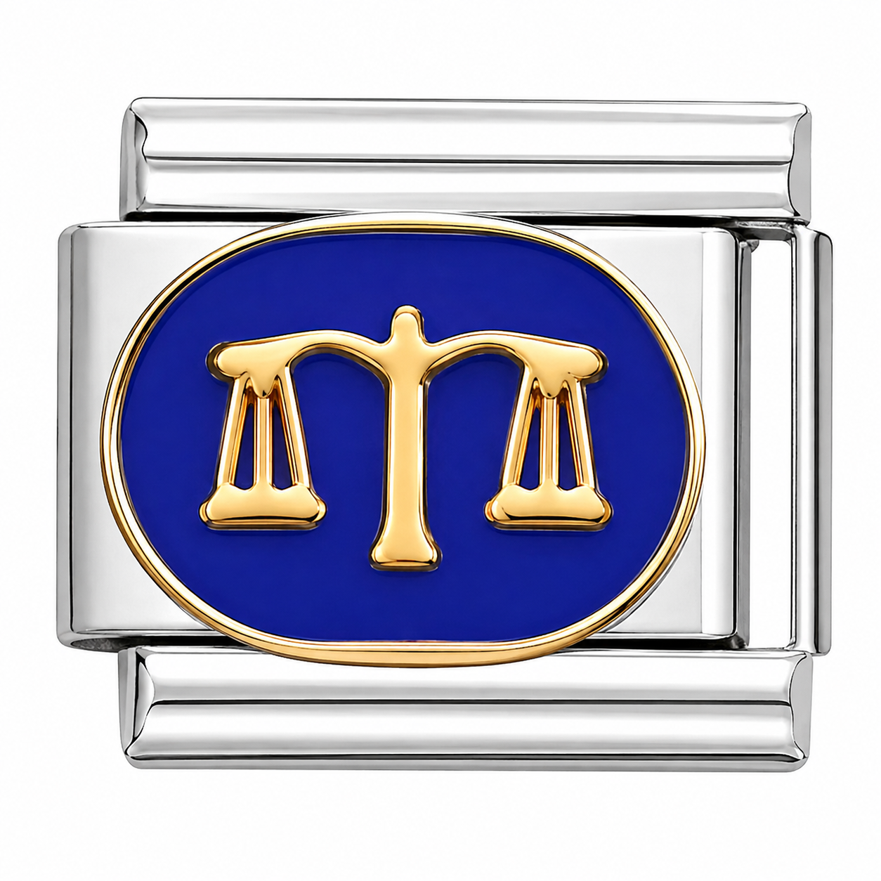 Libra Zodiac Sign Silver Italian Charm