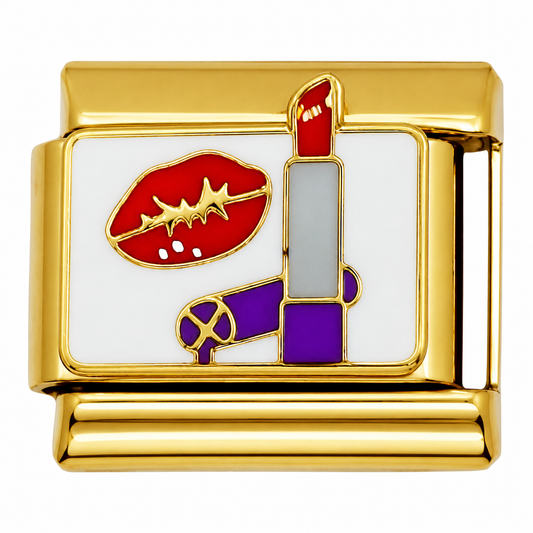 Lipstick Gold Italian Charm