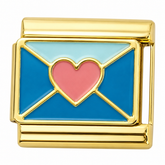 Love Letter Gold Italian Charm