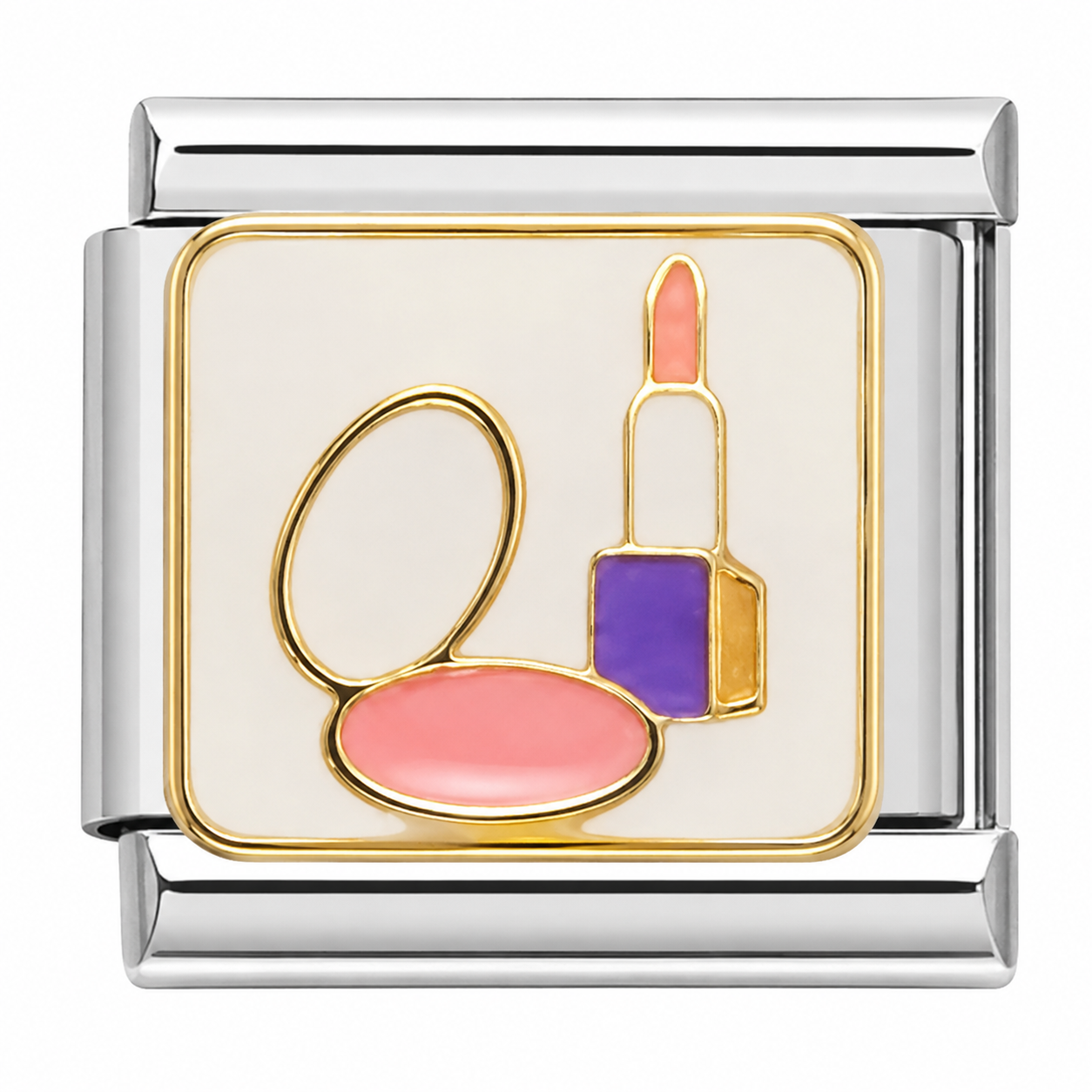 Makeup Essentials Silver Italian Charm