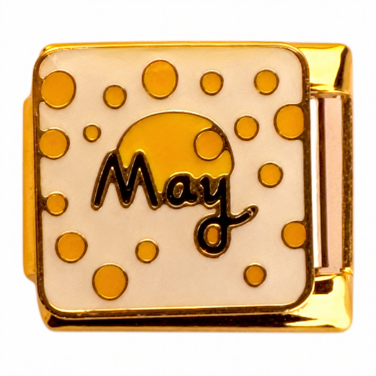 May Gold Italian Charm