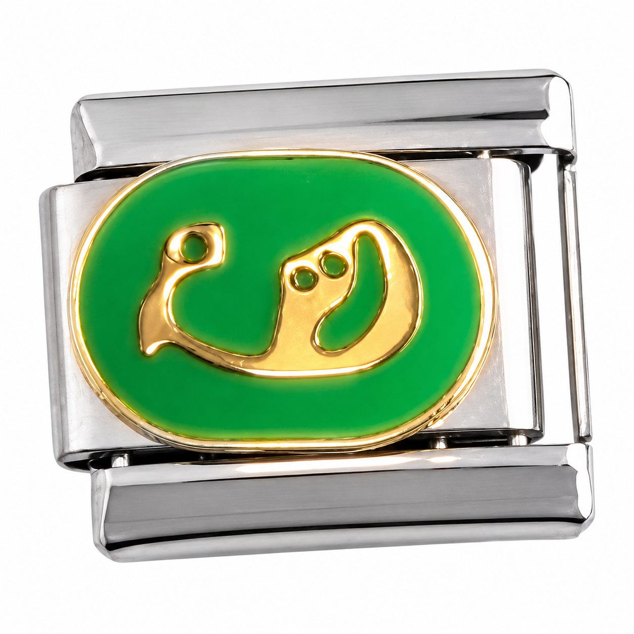 Mother and Baby Silver Italian Charm