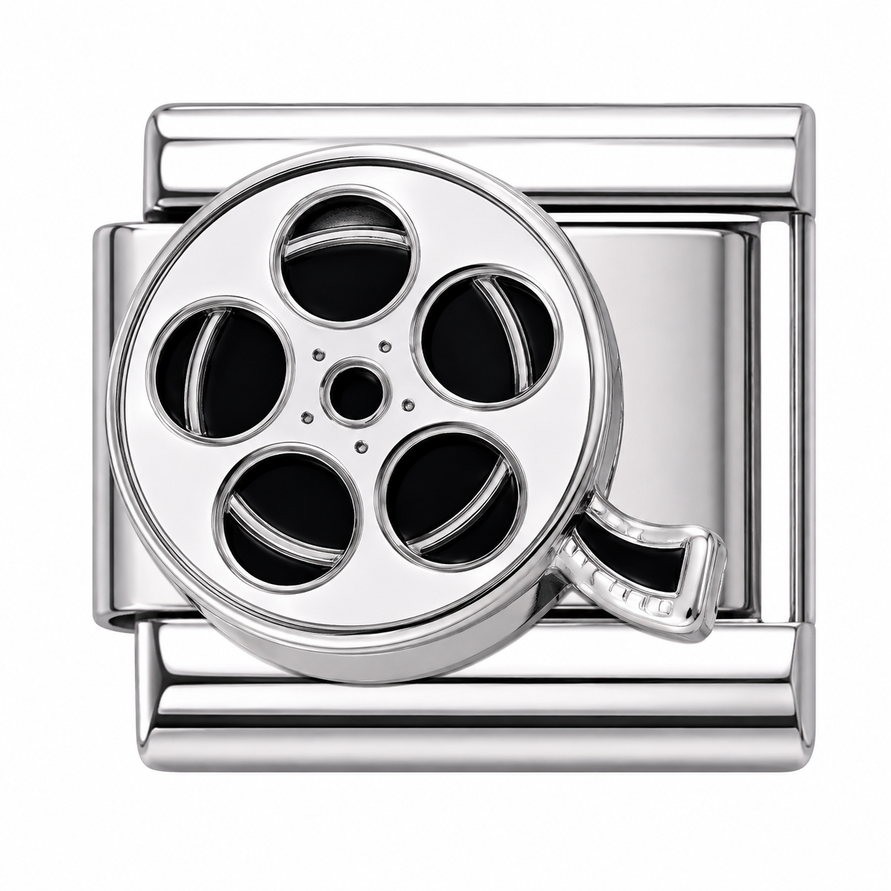 Movie Reel Silver Italian Charm