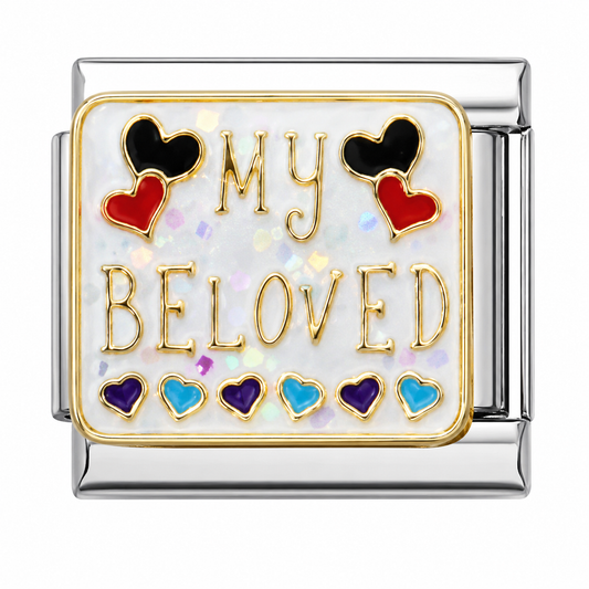 My Beloved Heart Italian Charm