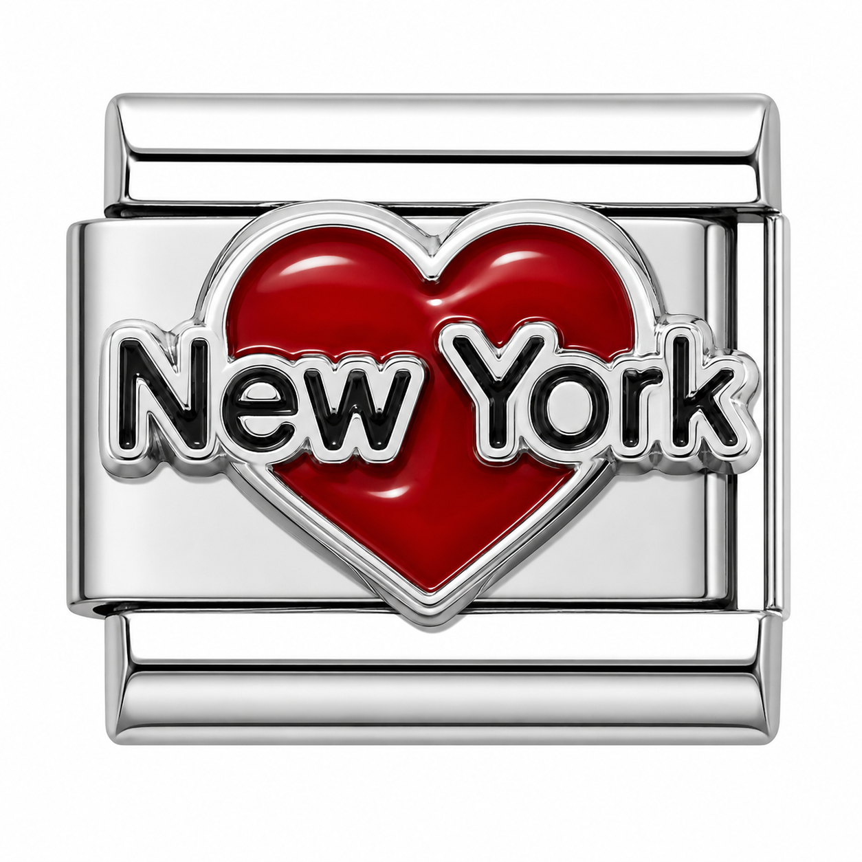 New York Heart Italian Charm