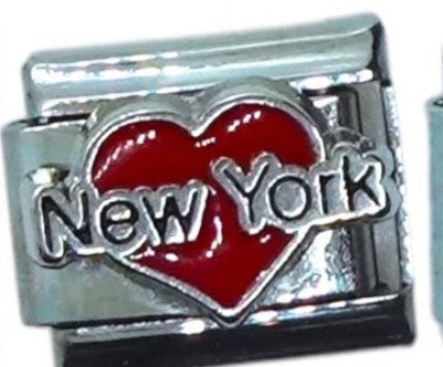 New York Heart Italian Charm
