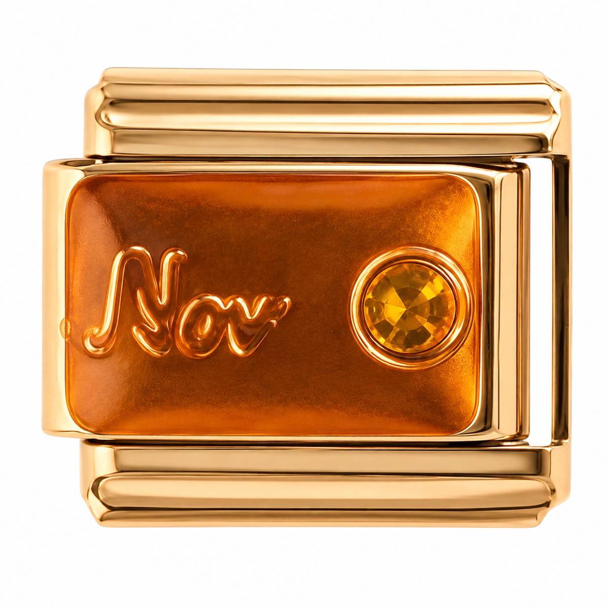 November Gold Italian Charm