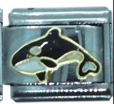 Orca Whale Italian Charm